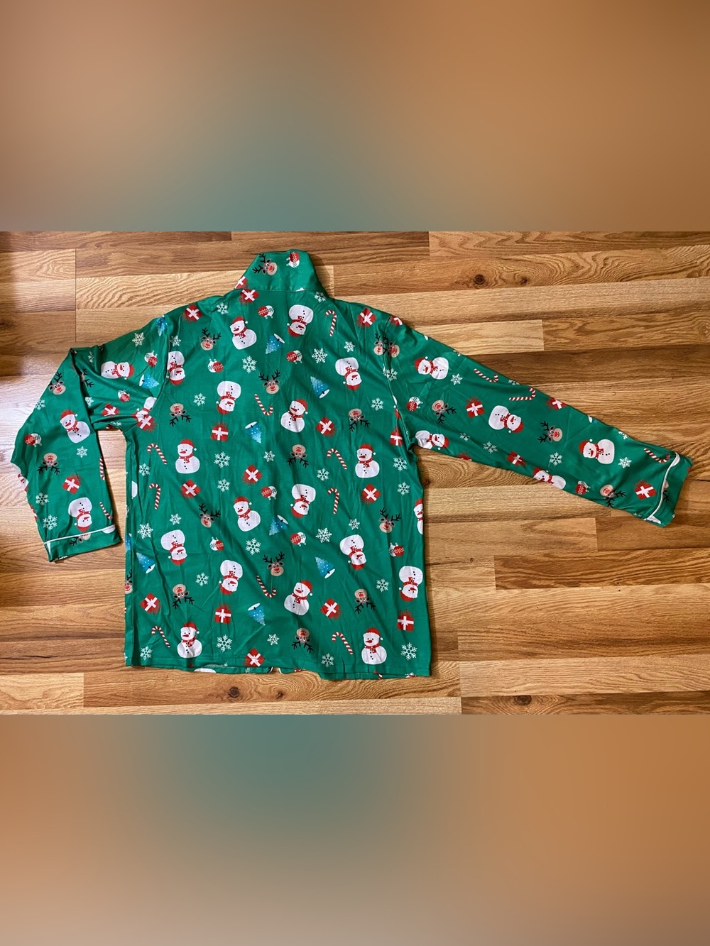 Snowman Christmas Pajama Set Size Medium NWOT - Picture 4 of 6